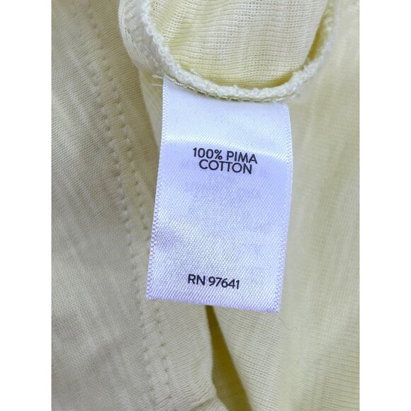 J. Jill Tunic Top Yellow XL Pima Cotton Scoop Neck T-Shirt Casual Work Travel - Picture 7 of 7